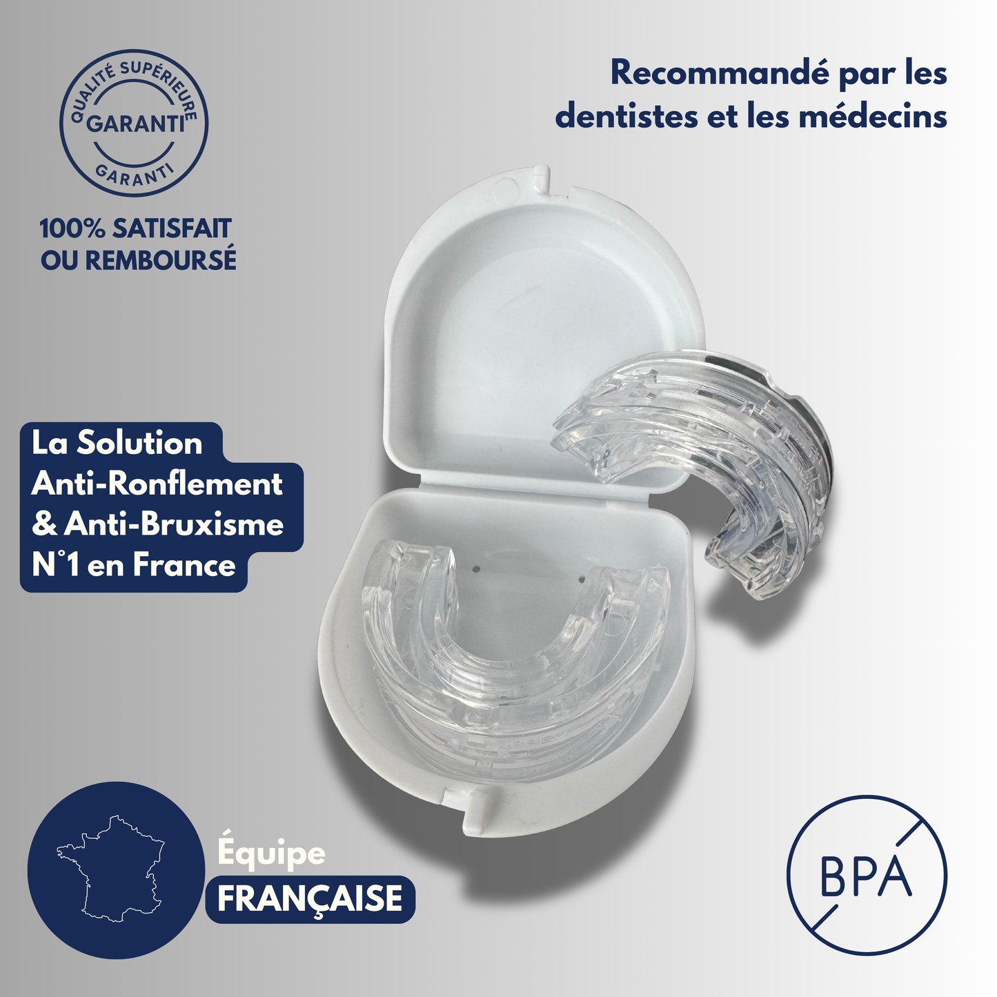 Protège-Dents Anti-Ronflement et Anti-Bruxisme