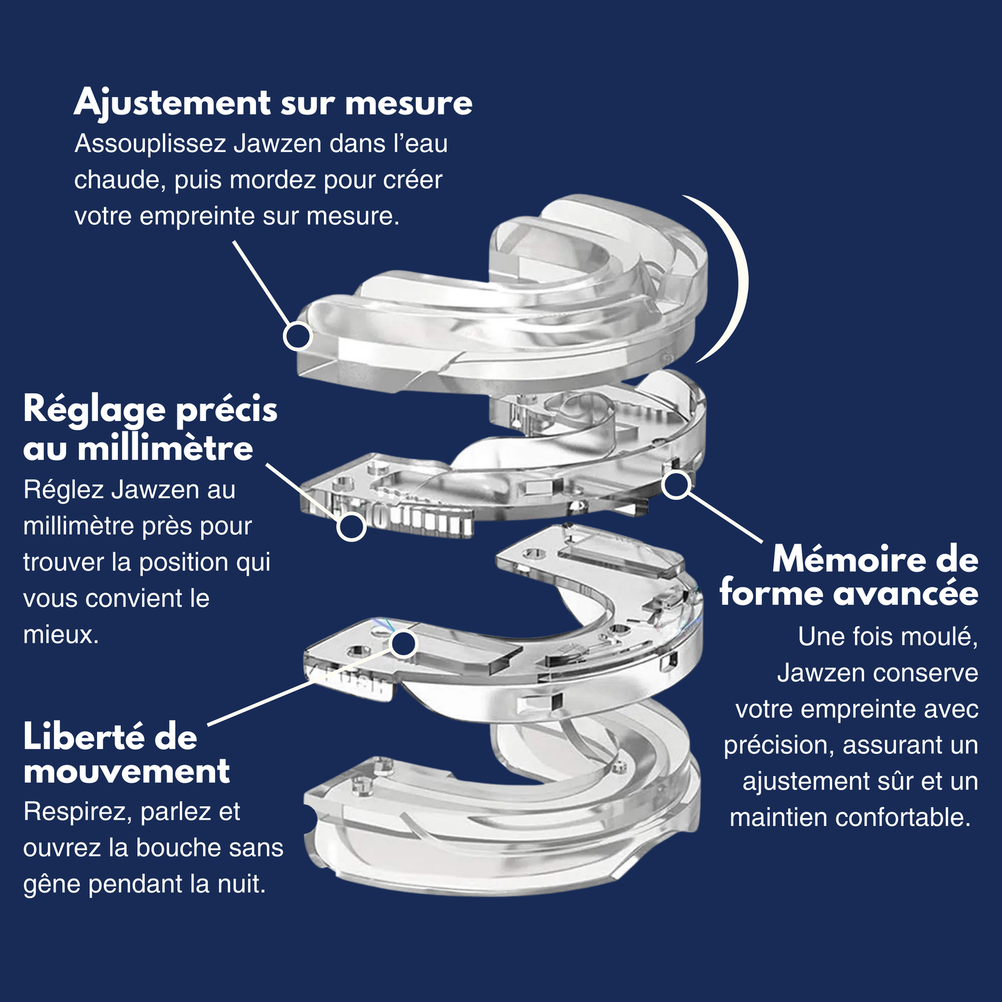 Protège-Dents Anti-Ronflement et Anti-Bruxisme